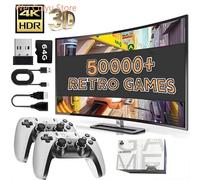 64G Game Stick M15 4K Console de jeu vidéo TV manettes sans fil jeu vidéo 64G 40000 +/50000 + jeux d'arcade classiques HD deux joueurs M15