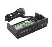 64G Lecteur Carte Interne, 5,83 × 3,35 × 1,65 pouces USB 3.0 Interface PC Panneau Avant Lecteur Carte Interne Hub Lecteur Carte Tout-en-un M2 SD MS XD CF Carte TF Pour Boîtier D'ordinateur Baie Avant