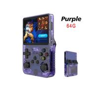 (64G Purple) R36s nouvelle console de jeu portable open source Linux écran IPS 3,5 pouces portable 128