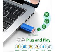 64GB 1pcs Pen Drive 64GB Metal USB 2.0 Flash Drive for Data Storage and Backup