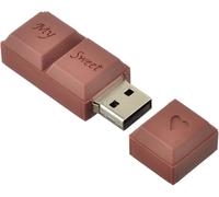 64GB Chocolate Novelty USB 2.0 High Speed Memory Flash Drive Mini U Disk Brown 3D Cartoon Good Gift for Children and Friends