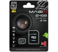 64GB Class 10 V30 U3 MicroSD Memory Card, Read Speed Up to 95MB/s, 4K Series (SD Adapter Included)