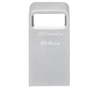 64GB Kingston Technologie DataTraveler Micro USB3.2 Type-A Flash Drive - Argent
