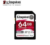 ( 64GB) Kingston toile réagir Plus carte mémoire SD pour 8K/3D/VR caméras de cinéma professionnelles UHS-II 32gb 64gb 128gb 256gb cartes SD V90