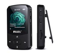 64GB Lecteur MP3 Bluetooth 5.0 Lecteur de Musique de Sport avec Clip avec écran Couleur TFT 1,5 Pouces, supporte jusqu'à 128GB de Carte SD，avec Bouton de Volume indépendant, Radio FM, podomètre