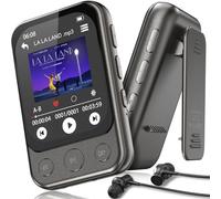 64GB Lecteur MP3 Bluetooth 5.3 avec Clip & Haut-Parleur, Lecteur de Musique Sport avec Écran Tactile et Boutons, Contrôle de Volume Indépendant, Radio FM, Extensible jusqu'à 128GB