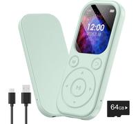64Gb Lecteur Mp3 Bluetooth Mp3 Player 2,01 Pouces Avec Écran Ultra-Hd Batterie 300Mah Son Hifi Radio Fm Livres Électroniques Enregistrement Vocal Affichage D'Images Pour Sport Et Voyages Vert