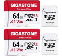 64gb Memory Card Pack Of 2 Cards, Camera Plus Series, Speed Up To 95mb/S. Ideal For Full Hd Video Drone Gopro Camera, U1 Micro Sdxc Card With Mini Shell And Sd Adapter.-Marque Générale