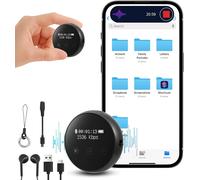 64Gb Micro Espion Ecoute A Distance,Avec Suppression Intelligente Du Bruit Dsp,Dictaphone Vocalet Activation,Mot De Passe,Enregistreur Vocal Espion Discret Pour Cours,Réunions,Entretiens