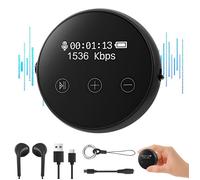 64GB Micro Espion Ecoute a Distance, avec Suppression Intelligente du Bruit DSP, Dictaphone Vocalet Activation, Mot de Passe