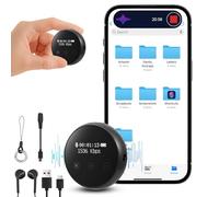 64GB Micro Espion Ecoute a Distance, avec Suppression Intelligente du Bruit DSP, Dictaphone Vocalet Activation, Mot de Passe, Enregistreur Vocal Espion Discret pour Cours, Réunions, Entretiens