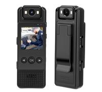 64GB Mini Caméra de Corps,HD 1080P Bodycam Corporelle avec Enregistrement Audio et vidéo,Clip arrière,Objectif 180°,Détection