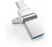 64GB Mini USB C 3.0 Flash Drive 100 MB/s Speed USB 3.0 OTG 2 in 1 Type C Flash Drive Memory Stick for USB-C-Android/PC Portable Smartphone Silver