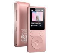 64GB MP3 Player Bluetooth 5.3 & Lautsprecher - Upgrade mit physischen Tasten (Zurück, Menü, Lautstärke), Nur 37g mit Kopfhörer FM Radio Diktiergerät Mini-Design HiFi-Sound, BIS zu 128G