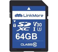 64GB SD Card Camera, SDXC Card XV13, UHS-I, U3, V30, Class 10, Camera Memory Card, Read Speed Up to 100MB/s, Write Up to 50MB/s SD Memory Card