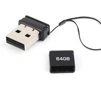 64GB USB 2.0 Flash Drive 64GB Mini USB Flash Drive with Lanyard External Storage Memory USB Flash Drive Compatible with Computer/PC/TV/Car Radio