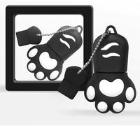 64GB USB 2.0 Flash Drive with Gift Box,Cat Paw Design Silicone Romantic Gift for Backup Computer/Laptop