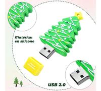 64GB USB 2.0 Flash Drive with Gift Box,Christmas Tree Design for PC/Laptop Backup