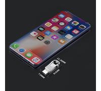 64GB USB C 3.0 Flash Drive-Large Capacity Metal Mini 2 in 1 OTG Type C Memory Stick Storage Rotating Disk Memory Stick for PC,Phone,Android,Computer,Smartphone (Silver)