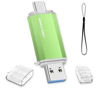 64GB USB C Flash Drive 64GB 3.0 OTG Type C Flash Drive 2 in 1 Pen Drive Portable USB Memory Stick for Laptop/PC/Car/Tablet/Smartphone/TV (Green)