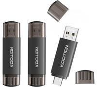 64GB USB C Flash Drive 64GB USB 2.0 Flash Drive 64GB Set of 3 OTG USB Flash Drive 2 in 1,Pendrive Type C Memory 64 Gigas for Android/Window/PC/Macbook,Huawei/Xiaomi/Smartphone