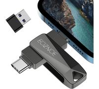 64GB USB Flash Drive for iPhone/iPad/Android Smartphone/Laptop/PC, External Storage USB Stick for More Photos and Videos without Application.