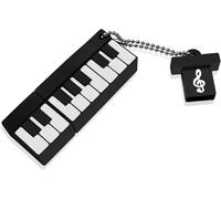 64GB USB Flash Drive,Pen Drive USB 2.0 Portable Memory Stick USB Key 64 GB Cute Piano Flash Drive for PC,Tablet,TV,Car,etc (Black Piano)