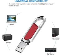64GB USB Flash Drive Portable Memory Stick with USB 2.0 Flash Drive for External Data Storage,Red