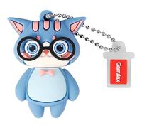 64GB Waterproof Silicone USB 2.0 High Speed USB 2.0 Flash Drive with Pen Date Storage U Disk (Blue)