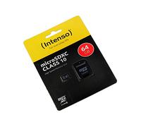 64Go Carte mémoire Compatible avec Doro Aurora A10, microSDXC, Classe 10, HighSpeed, avec Adaptateur SD