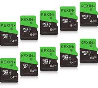 64Go Carte Micro Sd Lot De 10 Cartes Mémoire Microsd Vitesse Allant Jusqu'À 90 Mo/S U1 Carte Micro Sdxc Carte Tf Pour Pour Consoles De Surveillance, Smartphone, Tablette, Ordinateu[SDC630029]