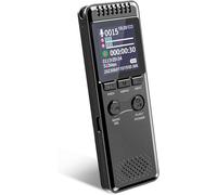 64Go Enregistreur Vocal,80 Heures Batterie Longue Durée 1100mAh,Dictaphone Robuste avec Activation Vocale et Boîtier Métallique,Enregistreur Audio USB-C pour Conférence Réunion.[V368]