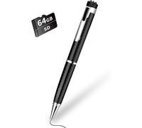64Go Enregistreur Vocal Numérique,Dictaphone Enregistreur Vocal avec 768 Heures de Capacité D'enregistrement,Mini Enregistreur Stylo avec Activation Vocale pour Réunions Conférences Interviews.[V335]