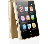 64Go Lecteur MP3 Bluetooth 5.3 avec Haut-Parleur, 2.8"" Grand Écran HiFi Audio MP4 Baladeur Carte mémoire Extensible de 128 Go(Or)