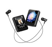 64Go Lecteur MP3 Bluetooth 5.3 écran Tactile Portable baladeur mp3 Lecteur Musique Enfant avec Haut Parleur intégré, Radio FM, Enregistrement,supporte la Carte TF 128 Go,Musique relaxante et détente