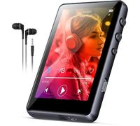 64Go Lecteur MP3,Bluetooth 5.3 HiFi Music Player,2.4 Pouces écran Tactile Lecteur MP3 avec Haut-Parleur enregistreur,Radio FM(Grey)