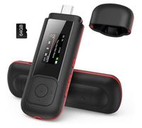 64Go Lecteur MP3 Portable USB Type C 2 en 1, Clé USB MP3 avec Écran LED Mini Baladeur Musique avec Radio FM, Enregistreur