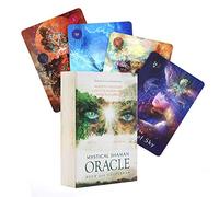 64pcs Mystical Shaman Oracle Cards Deck Jeux, Anglais, Jeu de Divination de Rassemblement de Famille