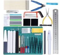 64PCS Outils pour Maquette Gundam, Outils Modélisme pour Construire Réparation, Kit d'Accessoire Outillage Maquette