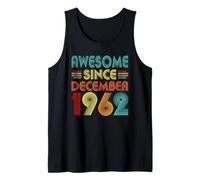 64th Birthday Idea Awesome Since December 1962 64 Years Old Débardeur