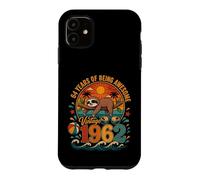 64th Birthday Retro Sloth Tropical Vintage 1962 64 Years Old Coque pour iPhone 11