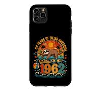 64th Birthday Retro Sloth Tropical Vintage 1962 64 Years Old Coque pour iPhone 11 Pro Max