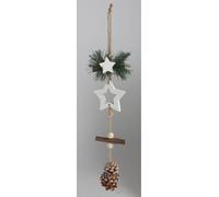64x Pendentifs en bois Décoration Noël Christmas Bijoux Avent Mur Saint-Nicolas