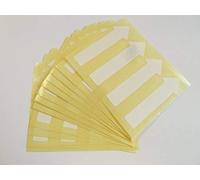 64x20mm Flèche Forme Amovible Tack Bas Code Couleur Autocollants, Auto-Adhésif Collant Couleur Étiquettes - Blanc