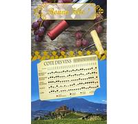 65-1124-ABF Carte de Vœux BONNE FÊTE avec Côte des Vins Rouges Français détachable Format Carte de Visite 9x5,5cm avec Enveloppe Format 12x17,5cm Fêter un prénom Saint Vincent patron des vignerons