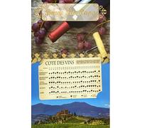 65-1124-ABFPAPA Carte de Vœux BONNE FÊTE PAPA avec Côte des Vins Rouges Français détachable Format Carte de Visite 9x5,5cm avec Enveloppe Format 12x17,5cm Fête des Pères Saint Vincent patron vignerons