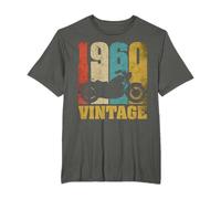 65 Anniversaire Cadeau Papa Papy Motard Moto Vintage 1960 T-Shirt
