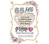 65 Ans De Mariage: Cadeau de mariage pour les couples les hommes, femmes et filles 100 pages finition mate 6x9 pouces