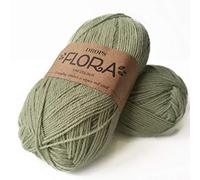 65 % laine, 35 % alpaga - Drops Flora, 1 ou super fine - Poids de doigté 4 plis - 51 g - 220 m par pelote (16 pistache)