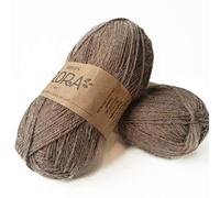 65% laine 35% alpaga, Gouttes Flora, 1 ou Superfine, Poids des doigts, 4 plis, 1,8 oz 230 verges par pelote Marron 08